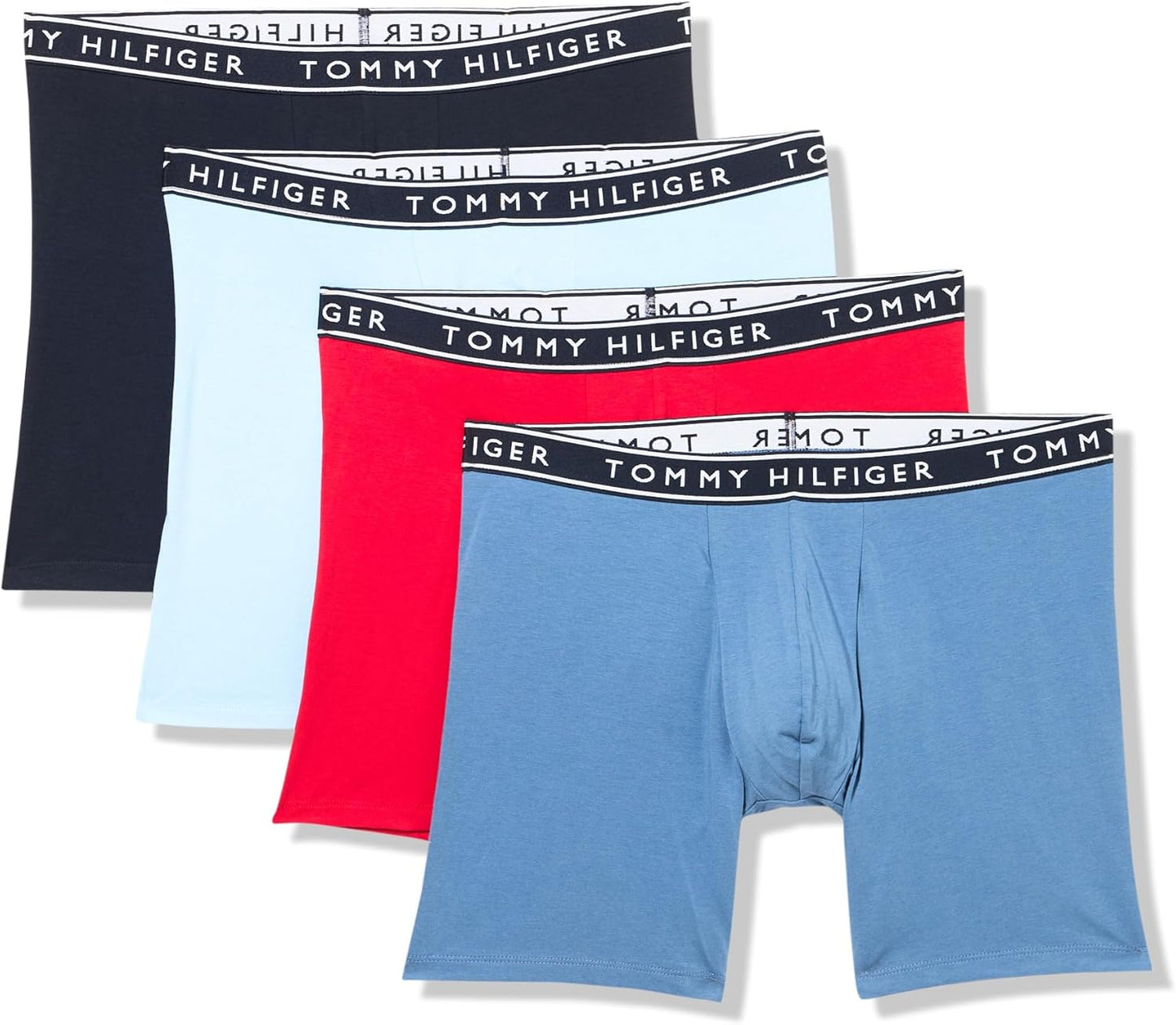 Tommy Hilfiger Cotton Stretch Boxer Briefs 4-Pack for Men