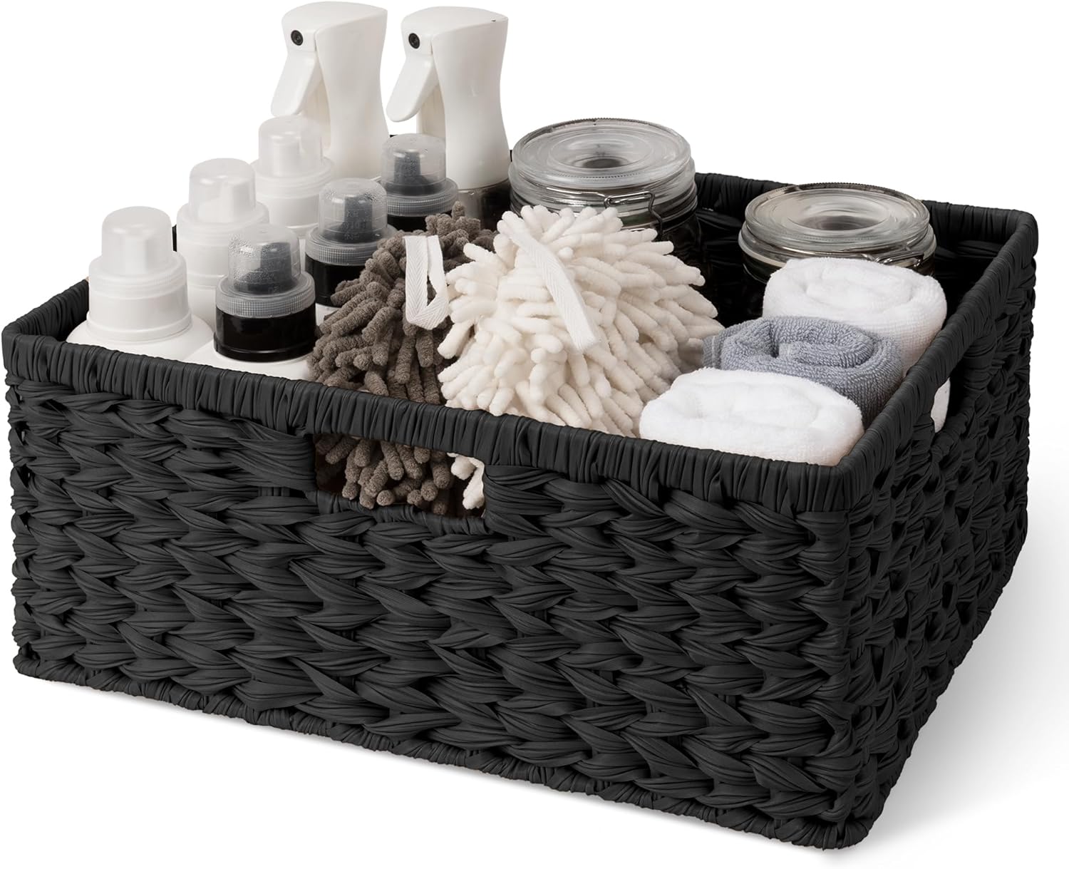 GRANNY SAYS Large Wicker Storage Basket for Organizing Spaces