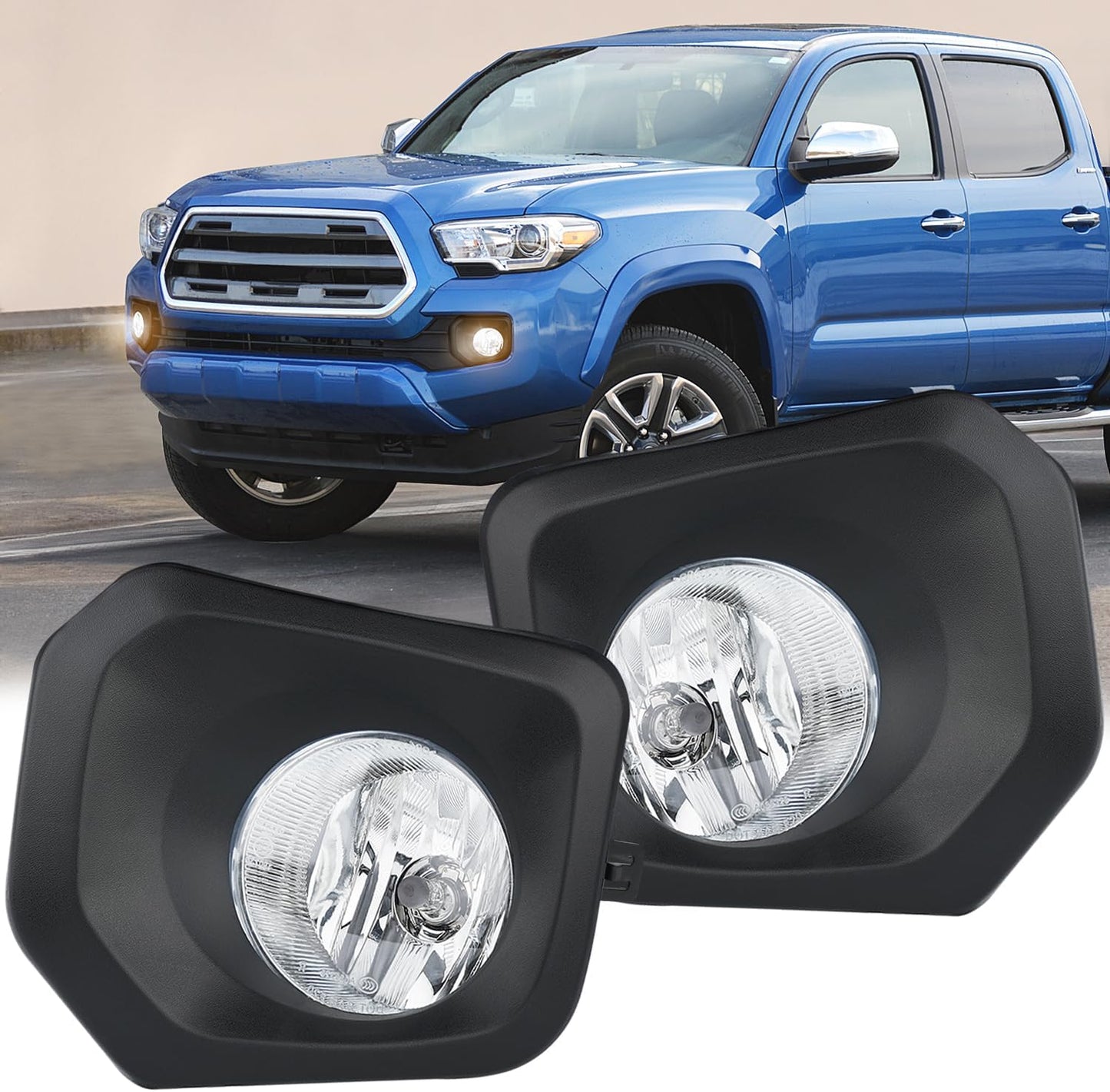 Nilight Fog Lights Assembly for 2016-2023 Toyota Tacoma SR SR5