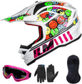 Youth ATV Helmet Kids Dirt Bike Motorcross BMX Off Road - Safe