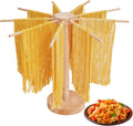 Large Wood Pasta Drying Rack - Collapsible for Fresh Noodles!
