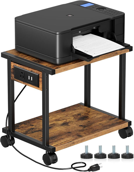 Mobile Printer Storage Cart - Organize with Ease!