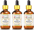 Greenwood Essential Pure Almond Oil (100ml x3) - Cold Pressed Carrier