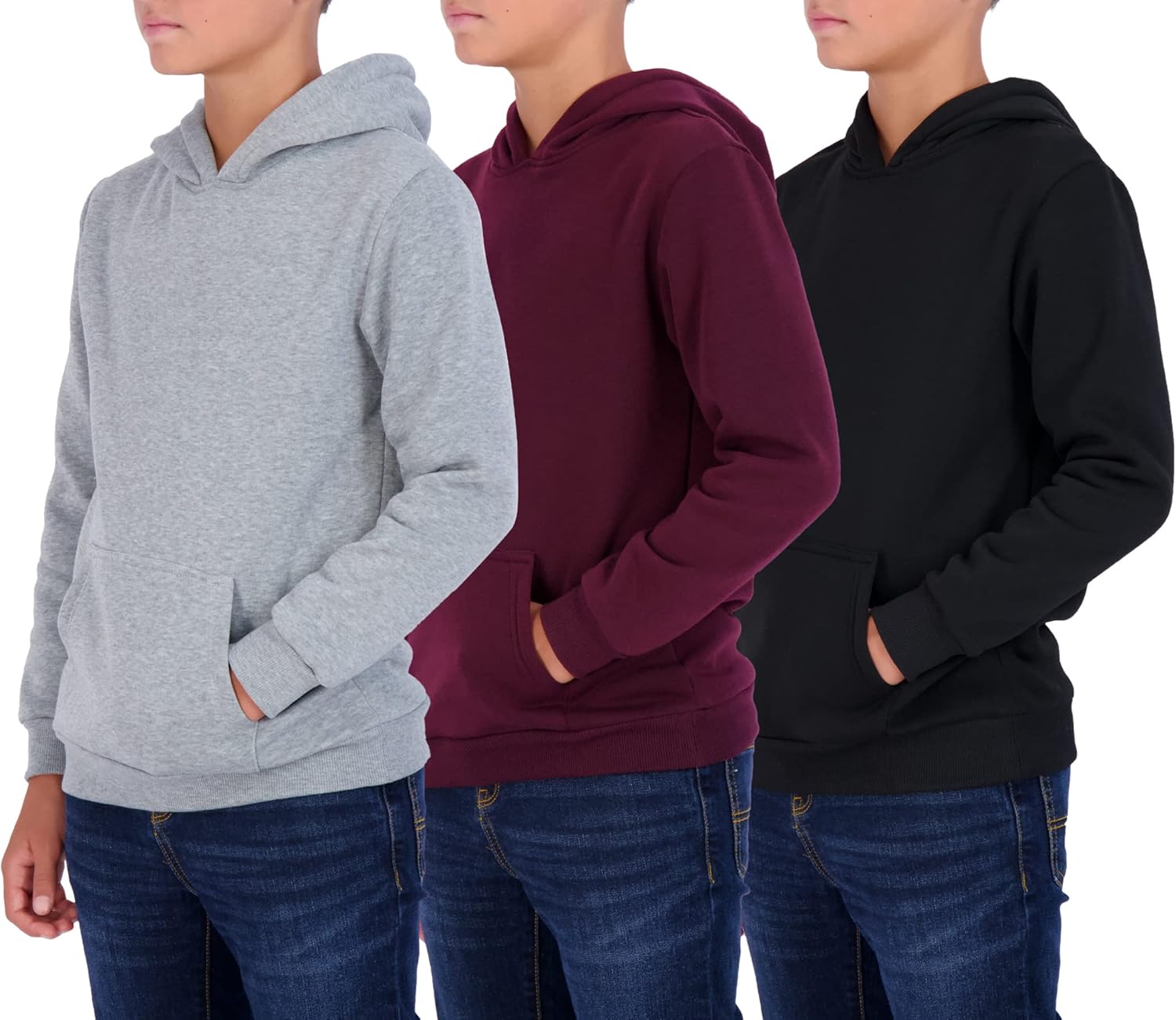 Youth Fleece Long Sleeve Pullover Hoodie Sweatshirt for Kids