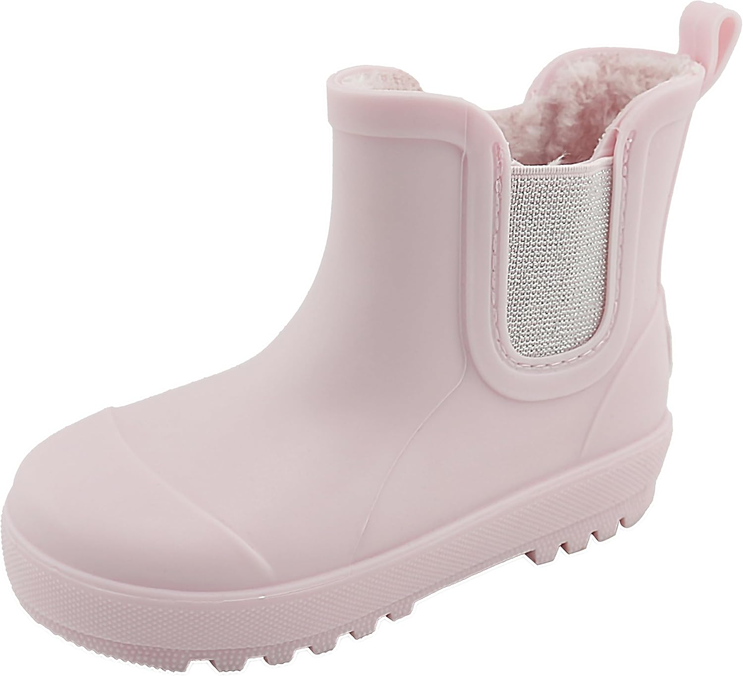 BEARPAW Toddler and Kids' Rain Boots with Faux-Fur Lining