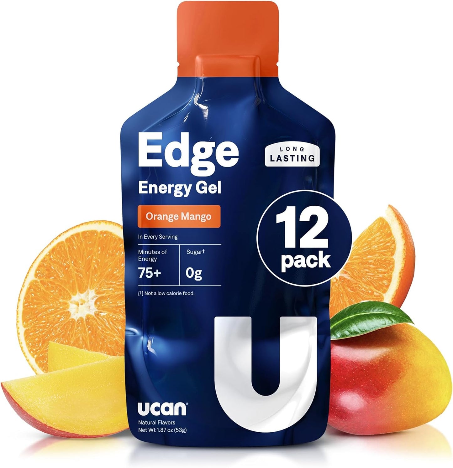 UCAN Edge Energy Gel Shots for Running and Workouts - Sugar-Free