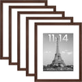 upsimples 11x14 Picture Frame Set of 5 - Simple Gallery Wall Frames