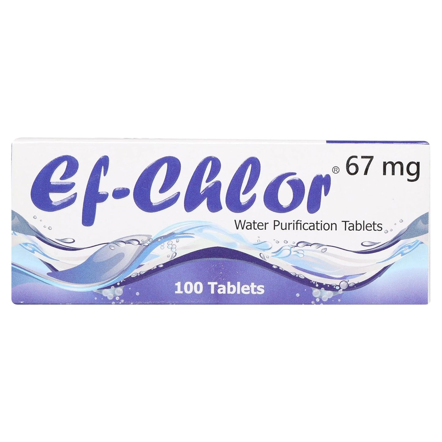 Efficient Water Purification Tablets - 100 ct