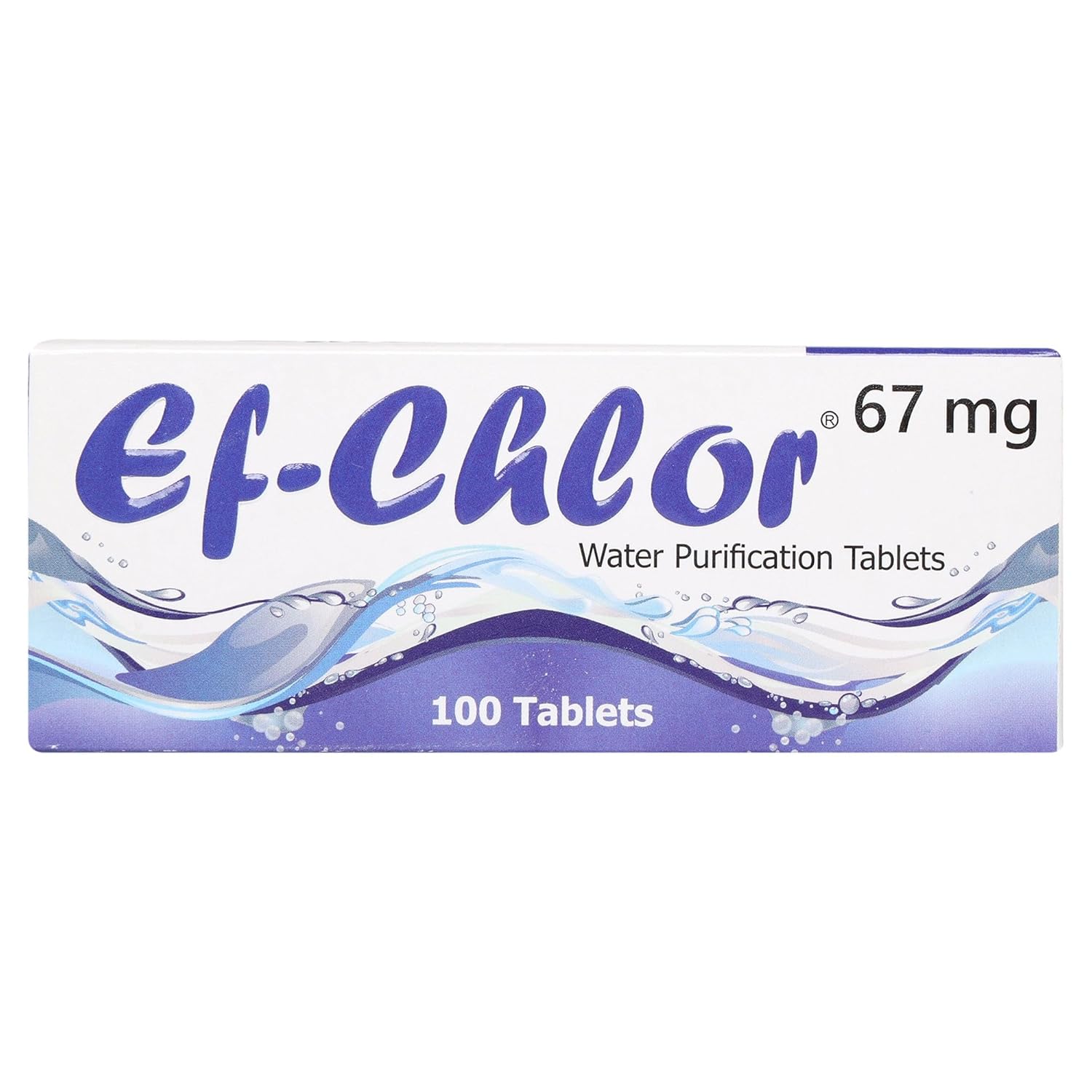 Efficient Water Purification Tablets - 100 ct
