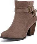 Luoika Womens Wide Width Ankle Boots - Comfortable Everyday Booties