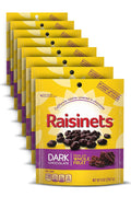 Dark Chocolate Raisinets Resealable Bags 8 Pack - Classic Snack