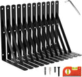 12-Pack 9 in Heavy Duty Shelf Brackets - 800lb Pair Capacity