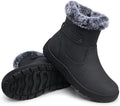 SHIBEVER Women's Snow Boots Winter Fur Lined Waterproof Ankle Booties