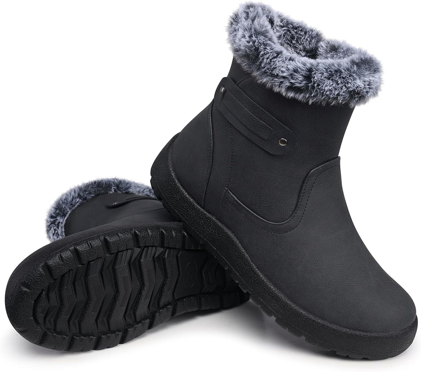 SHIBEVER Women's Snow Boots: Warm, Waterproof, Anti-Slip Comfort