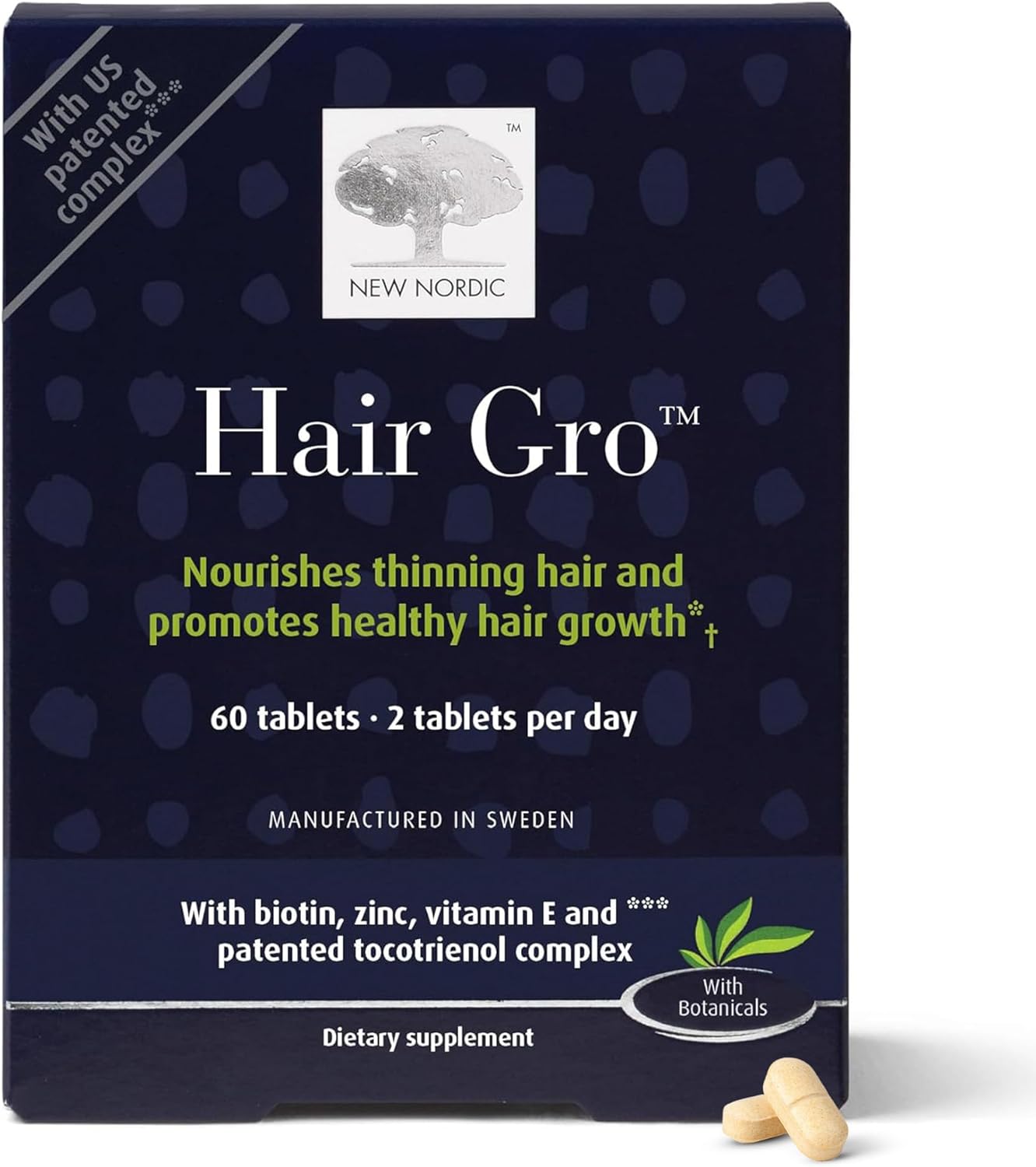 NEW NORDIC Hair GRO Supplement for Natural Hair Growth