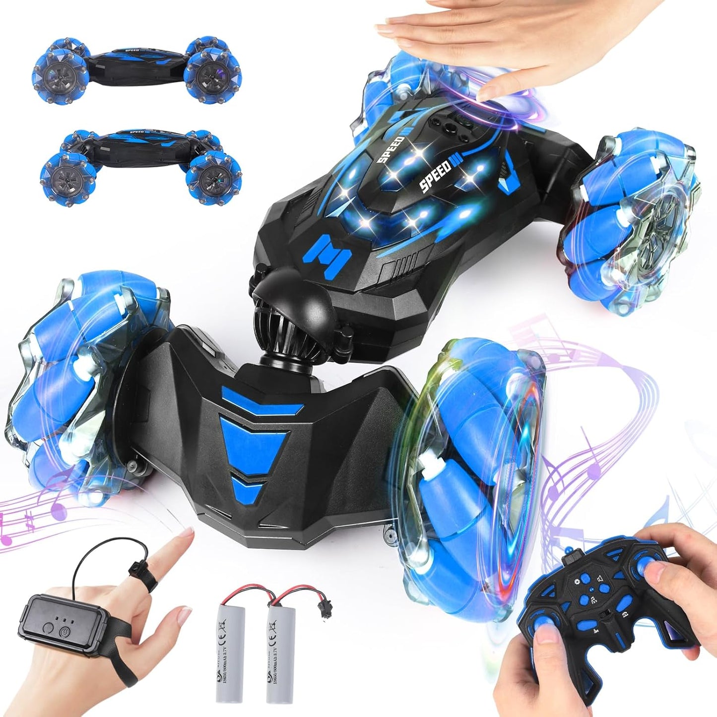 RC Stunt Car with Gesture Control for Kids 5-13 Years Old