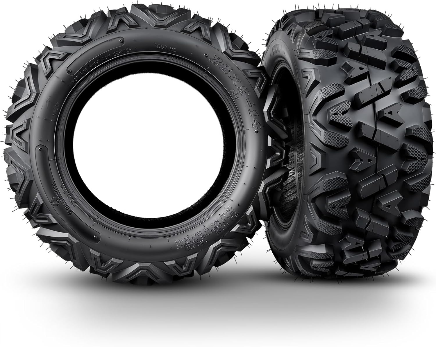 All-Terrain ATV UTV Tires 26x9-14 for Trail, Mud, and Sand