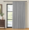 Thermal Sliding Door Curtains 100% Blackout Extra Wide Panel - Darken