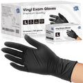 Nitrile-Vinyl Blended Disposable Gloves - 4 mil Black Secure Grip