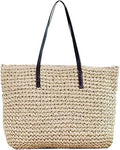 Ayliss Women Straw Woven Tote Large Beach Handwoven Shoulder Bag