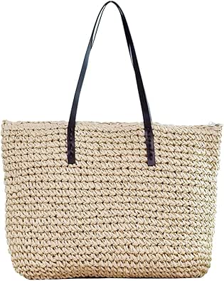 Ayliss Women Straw Woven Tote Large Beach Handmade Bag Review