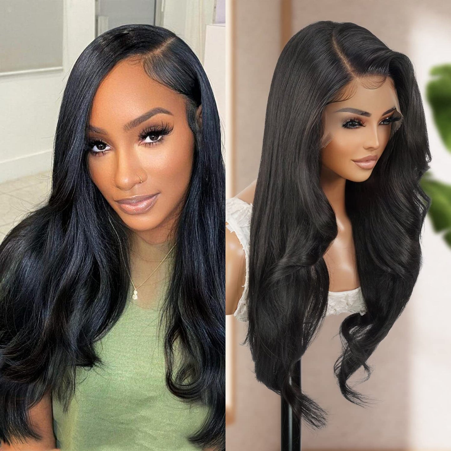 GLAM21USA HD Lace Front Straight Curly Wig for Stunning Styles