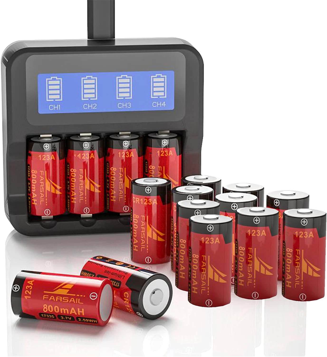 CR123A Rechargeable Batteries for Security Cameras and More