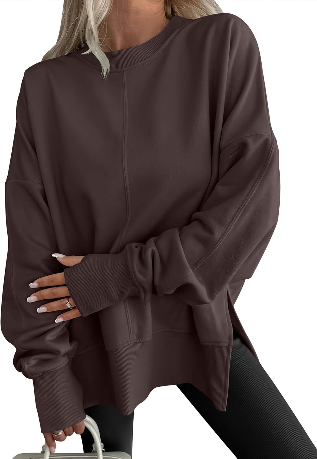 Oversized Sweatshirts for Women with Thumbholes and Slits