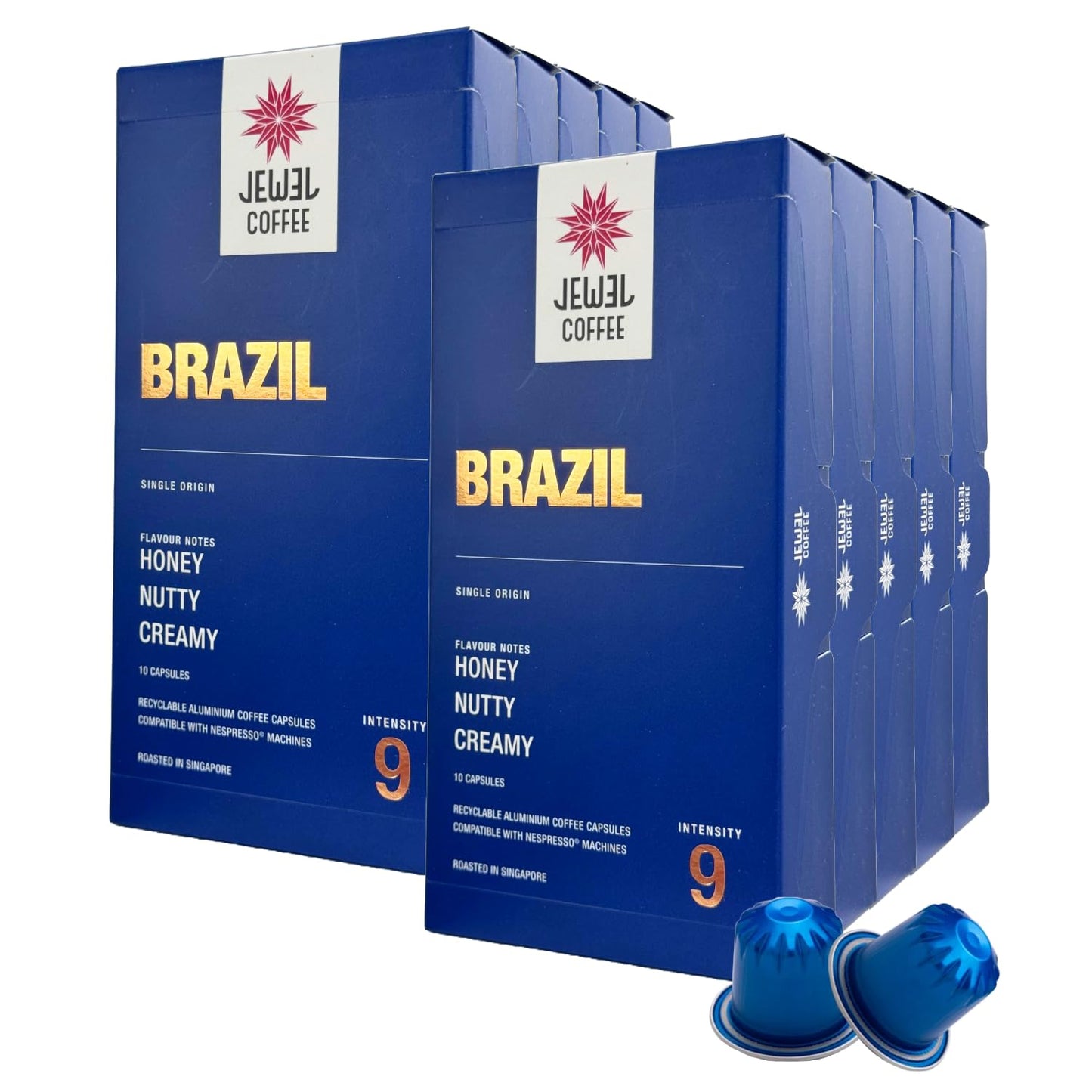 Jewel Coffee Brazil Intensity 9 Capsules x100