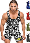 Exxact Sports Sublimated Wrestling Singlet for Men - Compression Fit