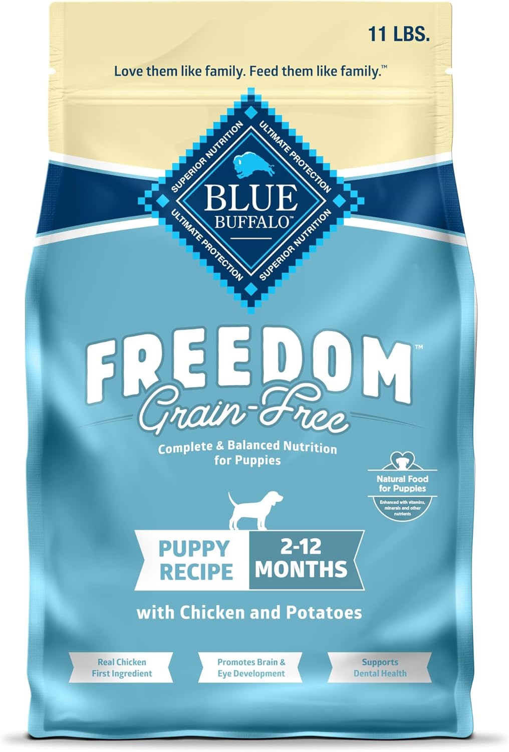 Blue Buffalo Freedom Grain-Free Puppy Dry Dog Food for Growth