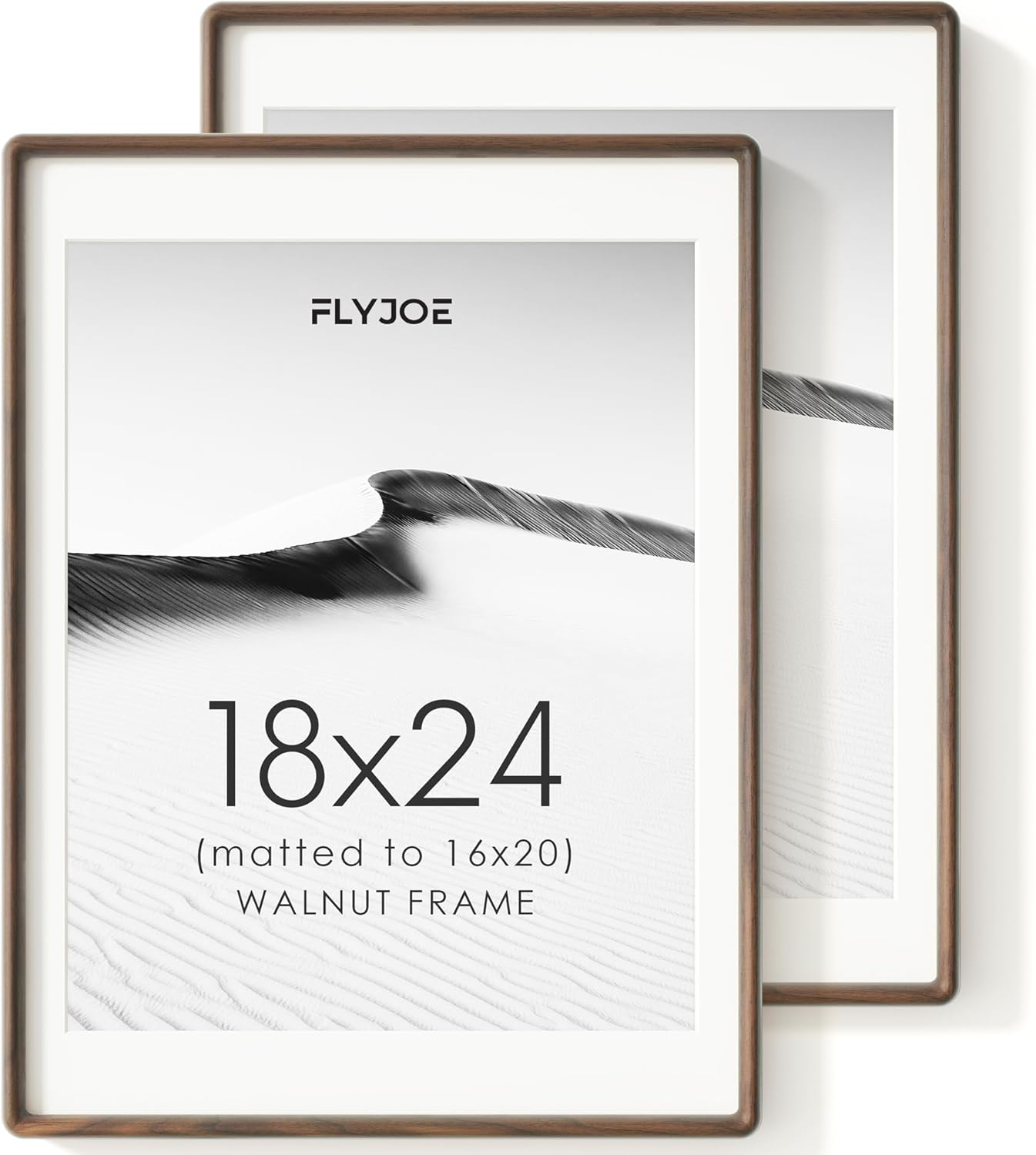 18x24 Poster Frame Set of 2 in Natural Solid Walnut Wood