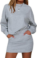 EXLURA Womens Fall Two Piece Skirt Sets for Casual Style
