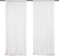 White Sequin Backdrop Curtains 2 Panels 4ft x 8ft - Sparkle Photo