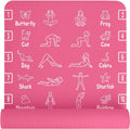 Kids Yoga Mat Non-Slip Lightweight TPE Exercise Mat - Fun Animal Poses