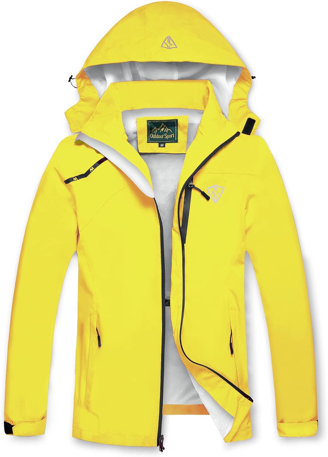 GIISAM Mens Windproof Jacket Lightweight Raincoat for Outdoor Use
