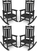Ciokea Outdoor Rocking Chair Set of 4 for Comfortable Relaxation