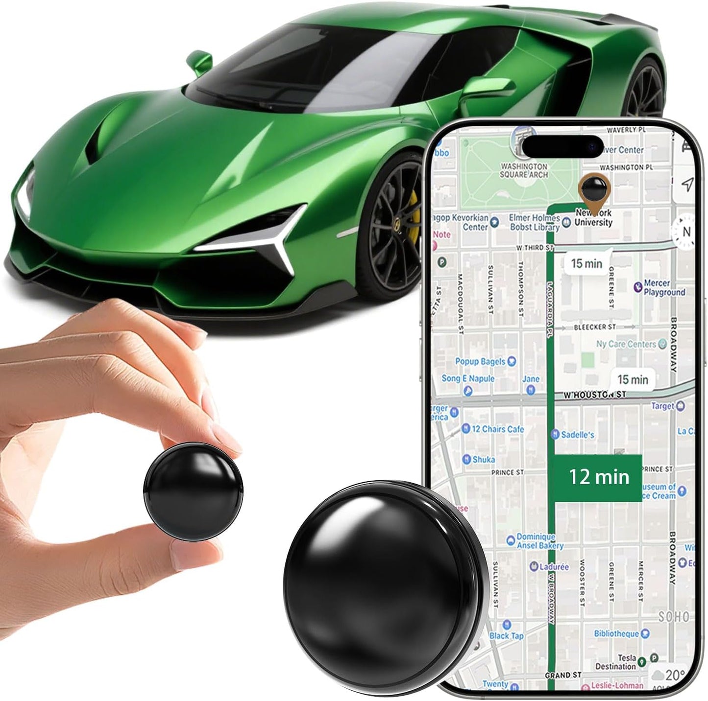 Mini GPS Tracker for Vehicles and Pets - No Monthly Fee Required