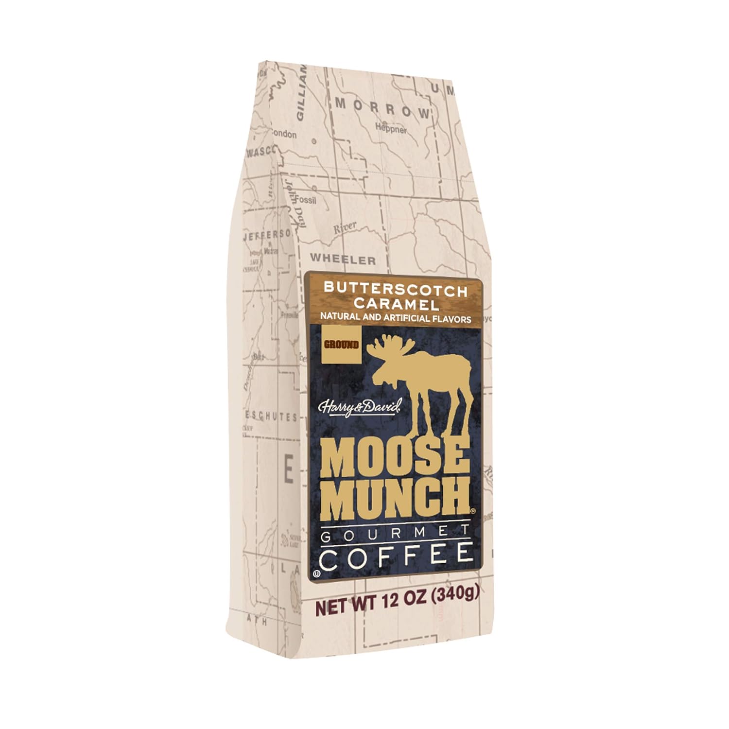 Harry & David Butterscotch Caramel Moose Munch 12 oz Coffee