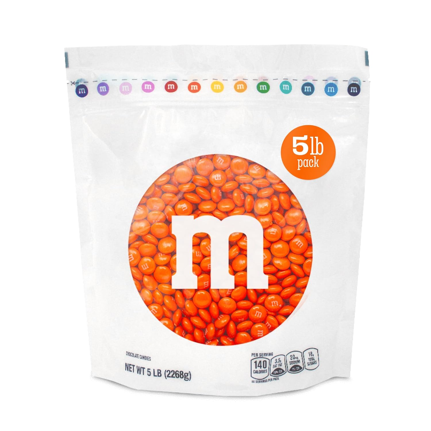M&M'S Orange Milk Chocolate Candy for Parties and Celebrations