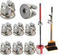 Magnetic Broom Holders 8pcs - No Drilling Heavy Duty Clips