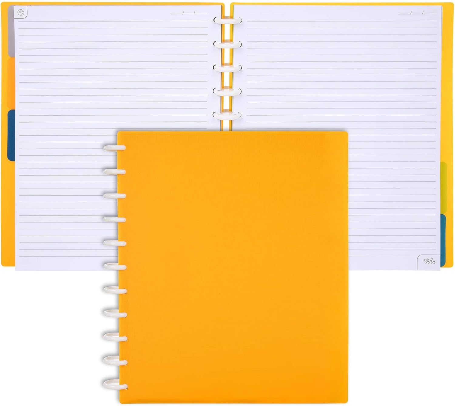 Talia Discbound Notebooks - Customizable Planner in BBQ Mustard