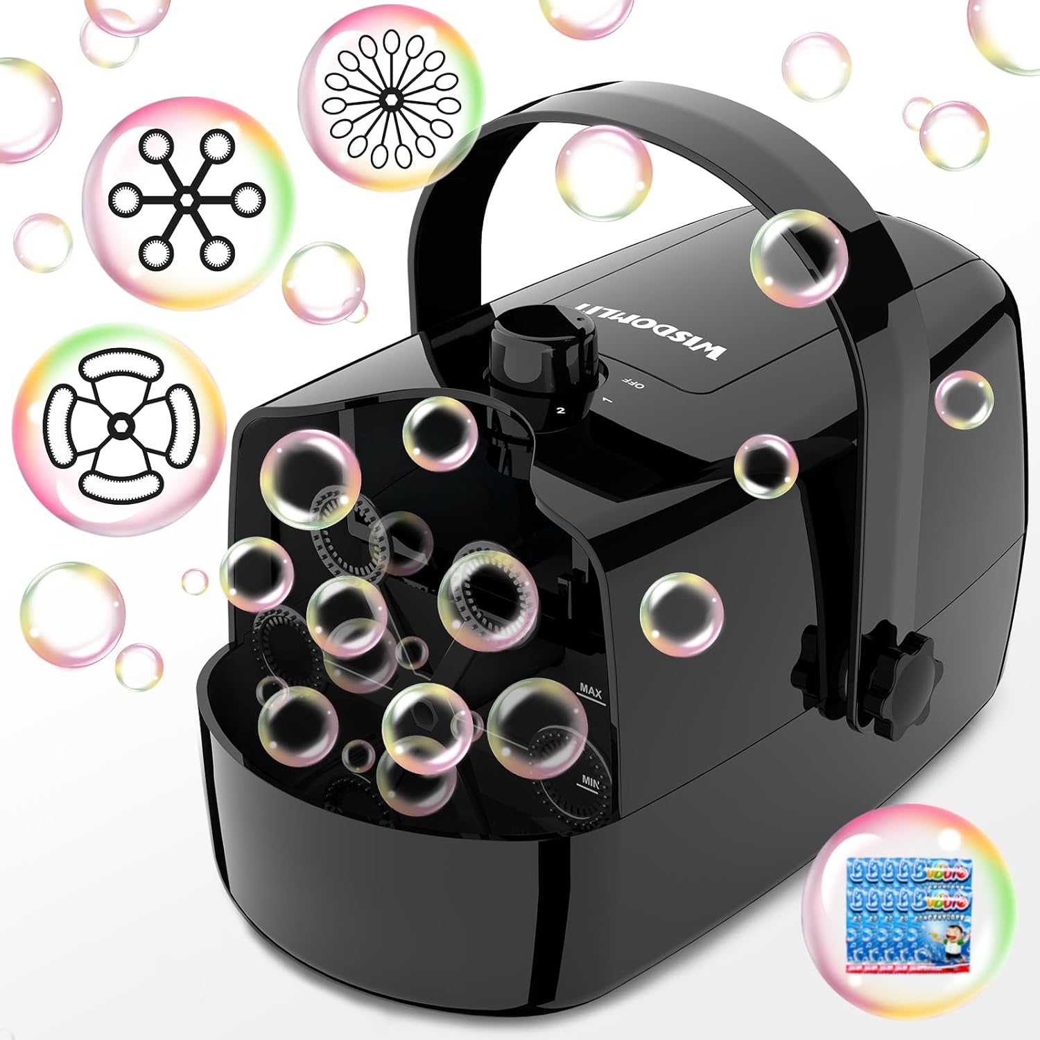 3 in 1 Bubble Machine for Colorful Fun at Any Event