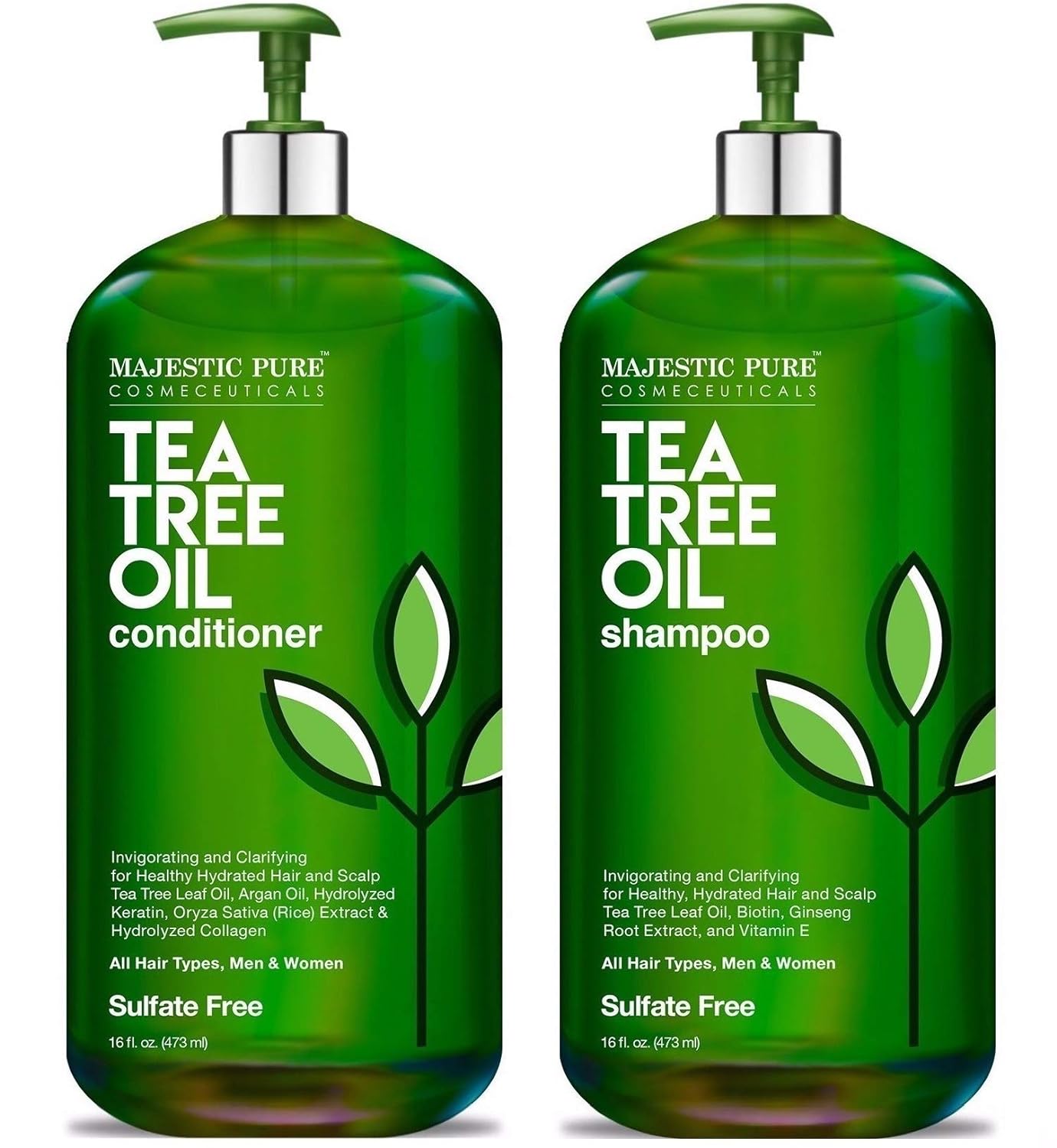 Tea Tree Shampoo Duo - Fights Dandruff & Hydrates