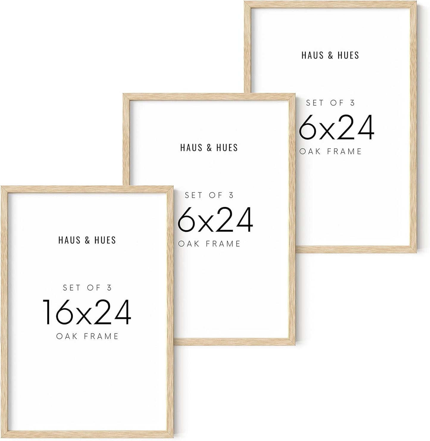 HAUS AND HUES Picture Frames Set of 3 Beige 16x24 Frames