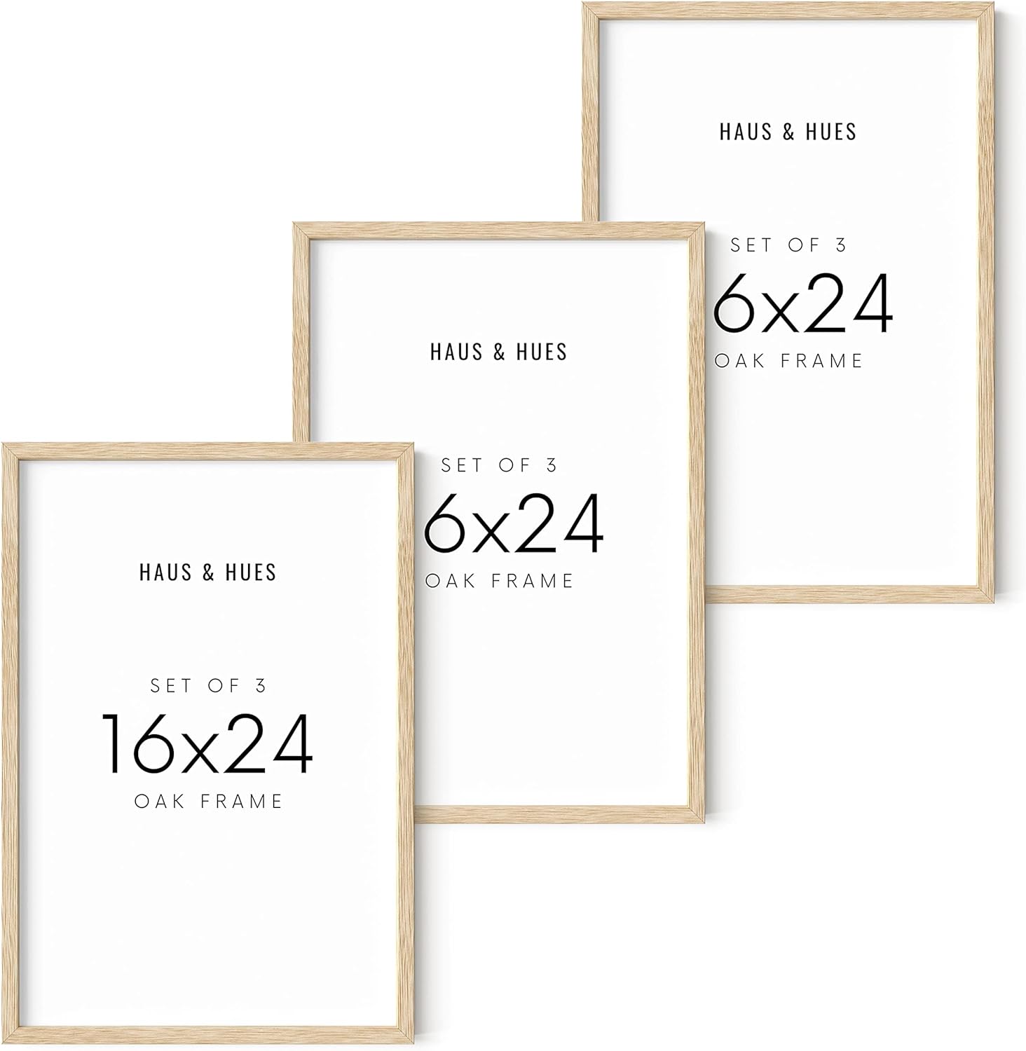 HAUS AND HUES Picture Frames Set of 3 Beige 16x24 Frames