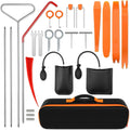 25PC Car Tool Kit - Stainless Steel Tools with 68ft Hook & Air Pump