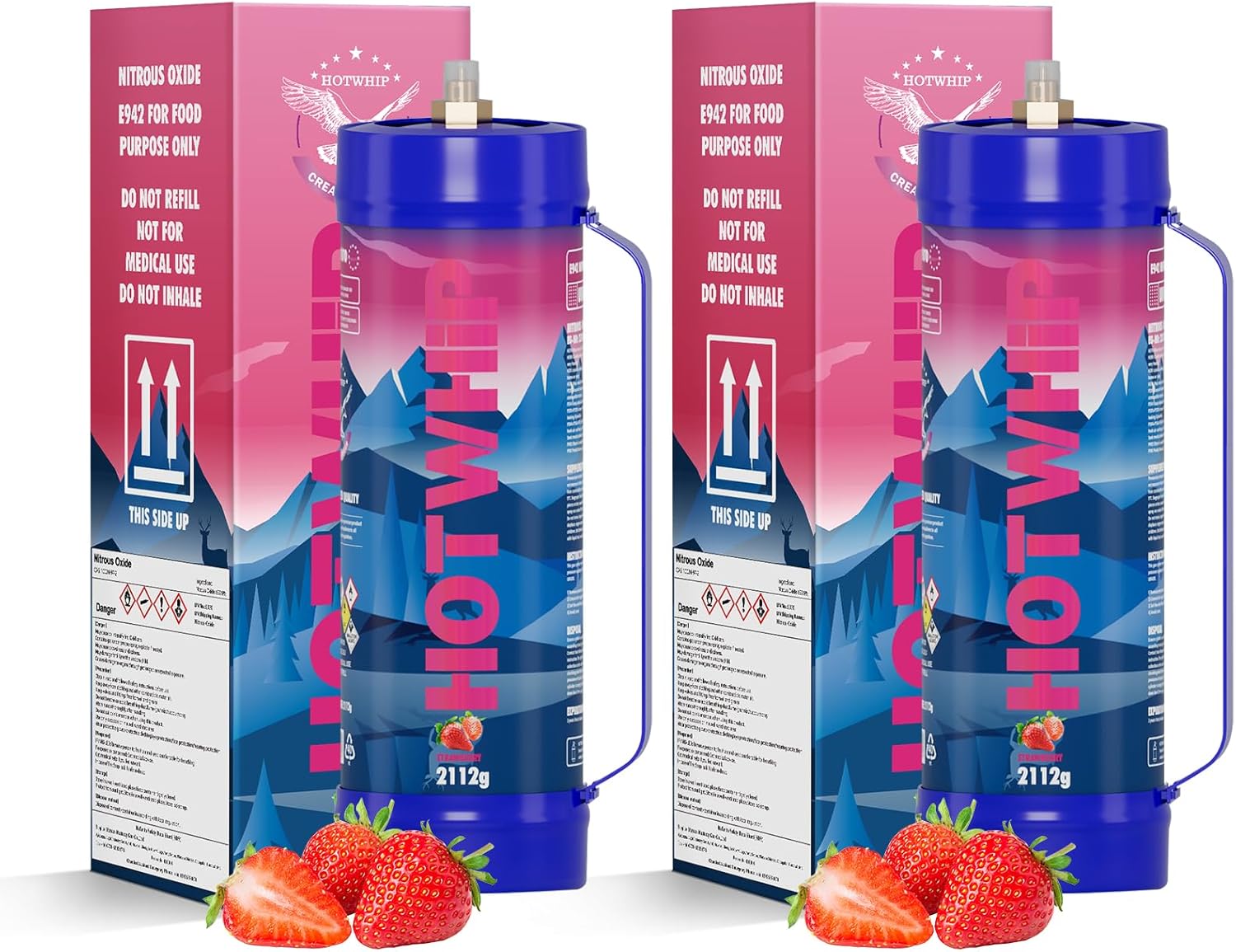 99.99% Purity Strawberry Flavor Charger