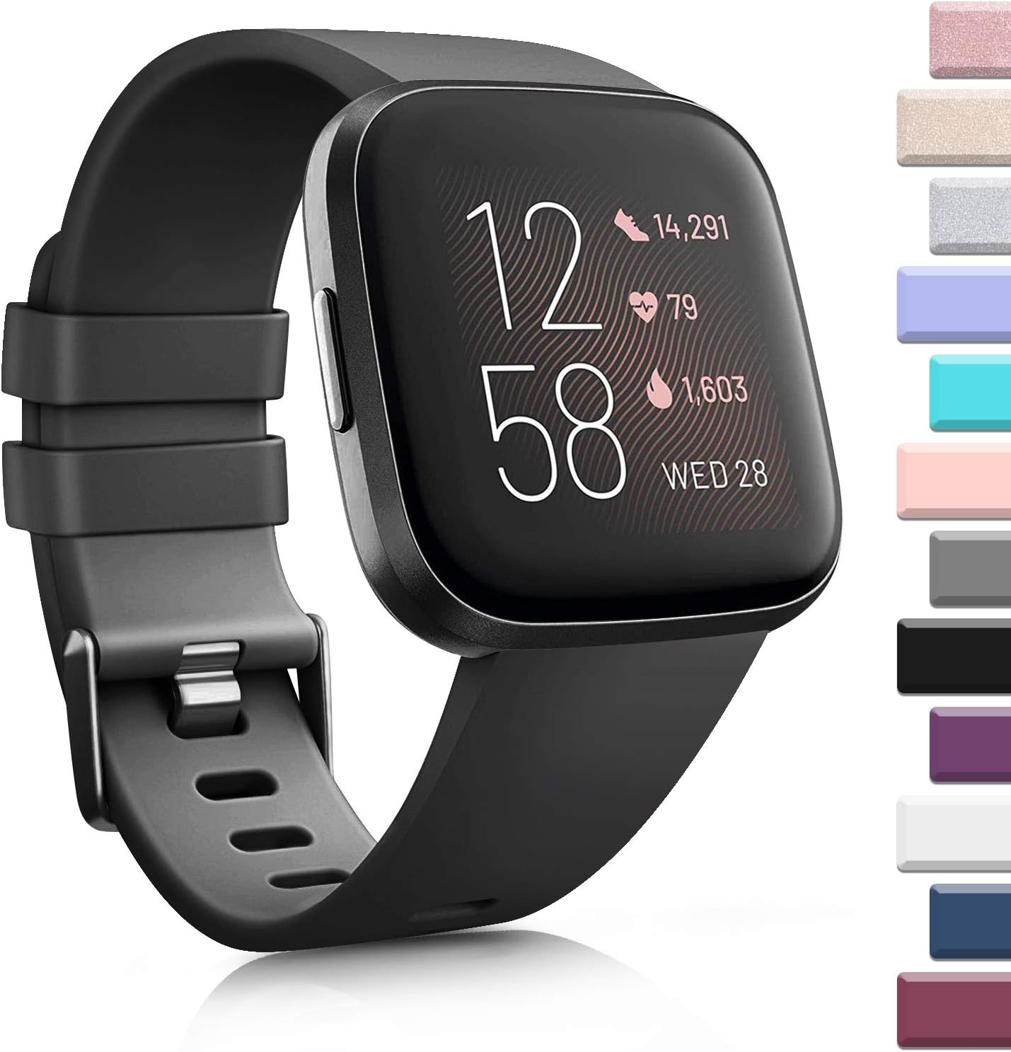 Soft Elastomer AK Sports Bands for Fitbit Versa - Multi-colors