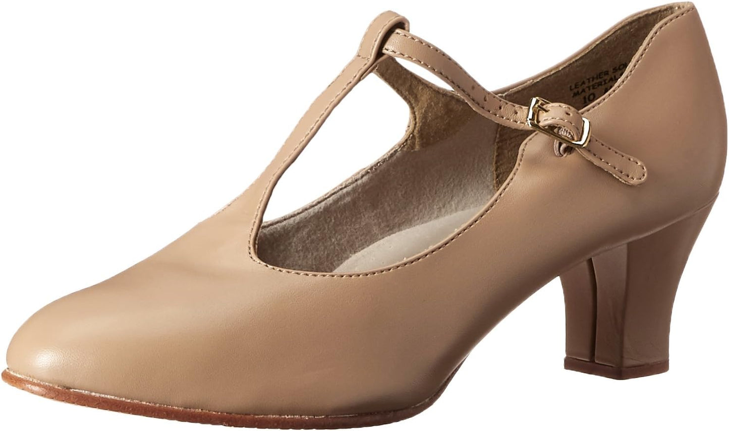 Capezio Womens Jr. Footlight T-Strap Dance Shoes for Comfort